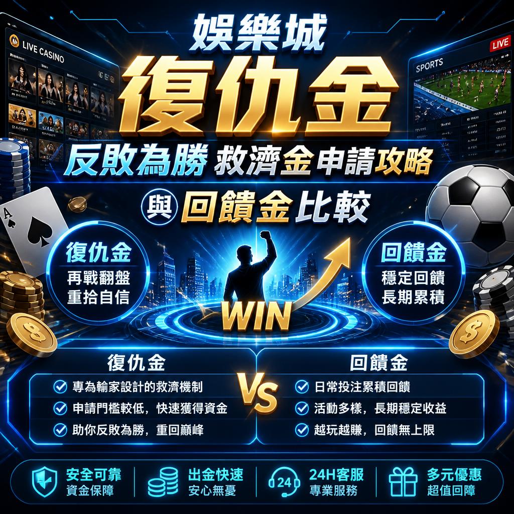娛樂城復仇金反敗為勝救濟金申請攻略與回饋金比較